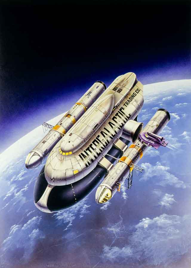 The scanned original artwork for Enterprise from Mastertronic