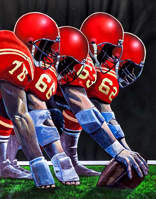 The original artwork for John Madden's American Football. 